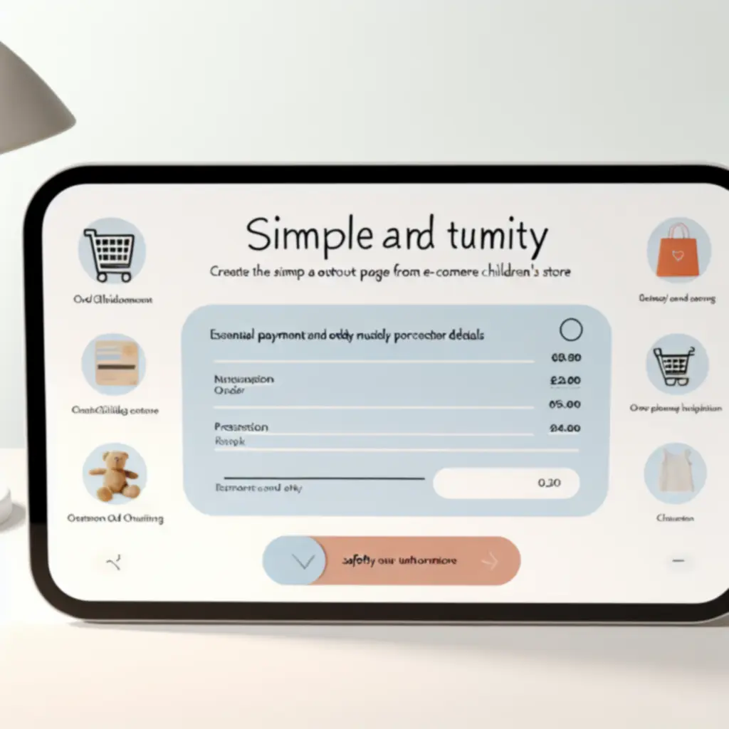 Visual representation of a simple, secure online checkout process